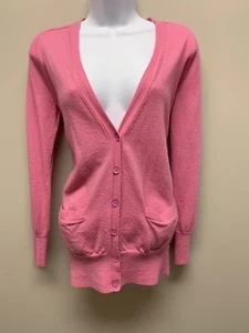 J.Crew Classic merino wool long cardigan sweater Pink Size M Style 65370 - Picture 1 of 6