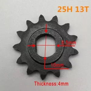 Electric Scooter 13T 25H Sprocket For 25H Chain Motor Pinion GearDC Motor New - Picture 1 of 17