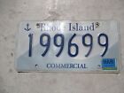 Rhode Island 2011 Commercial  license plate # 199699