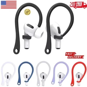 Silicone Sports Anti-lost Ear Hook For AirPods 1 2 3 4 Pro Strap Earhook Holder - Picture 1 of 18