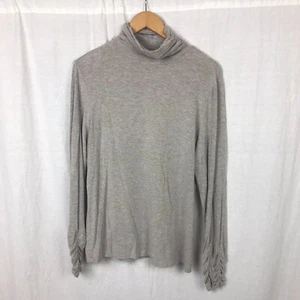 Premise Studio Women's Long Sleeve Turtleneck Shirt Beige Casual Size XL - Picture 1 of 6