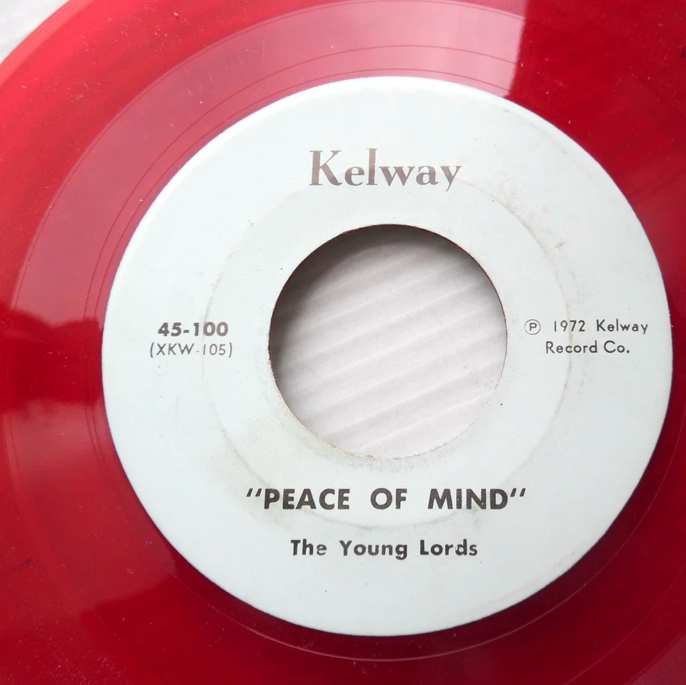 YOUNG LORDS red vinyl doowop acappella 45 PEACE OF MIND b/w Dave Du Woppers E111 Foto 1 de 1