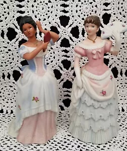 HOMCO Victorian Ladies Anna Marie #1431 & Southern Belle #1421, Fine Porcelain - Picture 1 of 12