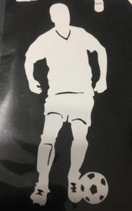 SPORT SOCCER FOOTBALL PLAYER DECAL VINYL STICKER FOR WALL WINDOW TRUCK CAR AUTO - Picture 1 of 2