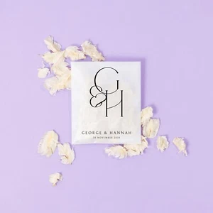 Pétalos de confeti + bolsas | Confeti biodegradable | Paquetes personalizados | Marfil - Imagen 1 de 4