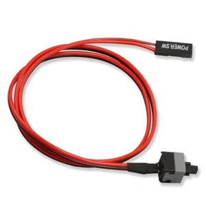 5PCS 50cm 2 Pin SW PC Power Cable On/Off Push Button ATX Computer Switch Wire`$y - Photo 1/5