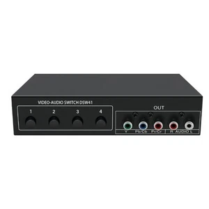 4x1 Component Video Switcher YPbPr YCbCr Audio DSW41 Divider Panel Button5562 - Picture 1 of 8