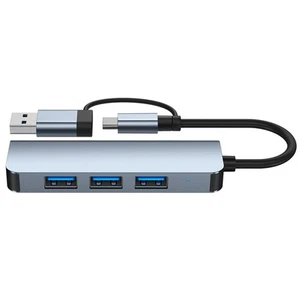 USB 3.0 Hub Type-C Aluminum Alloy Station Converter Slim - Afbeelding 1 van 7