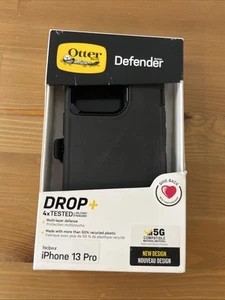 Neu Otterbox Defender Series Hülle mit Holster nur für iPhone 13 Pro schwarz - Bild 1 von 3
