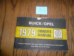 1979 Buick/Opel Owner's Manual - Vintage - 8/17C - Picture 1 of 2