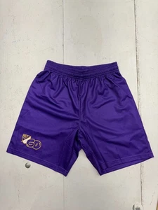 MLS Go Orlando City Purple Yellow Print Athletic Shorts Boys Size Large - Picture 1 of 5