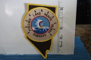 tribal indian police patch PYRAMID LAKE PAIUTE TRIBAL RANGERS NEVADA STATE SHAPE - Picture 1 of 1