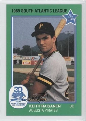 1989 Grand Slam South Atlantic League All-Stars Keith Raisanen #9 - Image 1 of 2