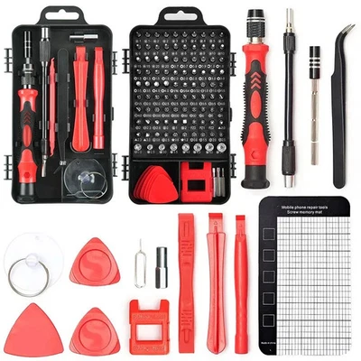 122 in 1 Magnetic Precision Screwdriver Set Computer Pc Phone Repair Tool Kit-UK - Image 1 of 4