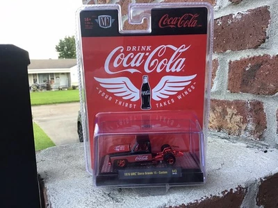 1:64  M2 Machines 1976 GMC Sierra Grande 15 Custom Truck Coca Cola Chase - Image 1 of 4