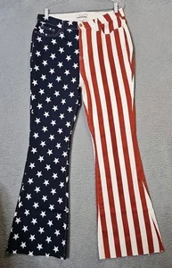 Judy Blue Damen American Flag Print Flare High Rise Stretchy Jeans 15/32 33×32 - Bild 1 von 11