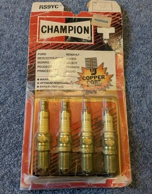 Champion RS9YC Spark Plugs x4 NOS Ford Escort Orion Marina Dolomite Sprint - Image 1 of 4