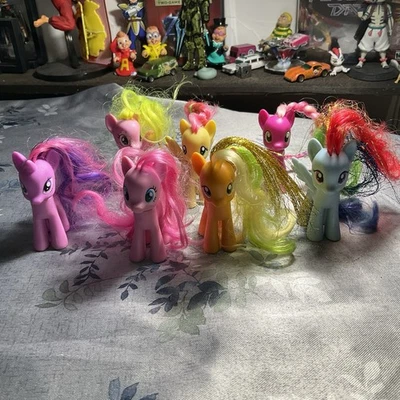2010 My Little Pony G4 Brushable Hair 3" Lot Of 7 - Image 1 of 4