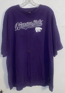 Camiseta para hombre Team Starter Kansas State Wildcats púrpura Spellout XL - Imagen 1 de 7