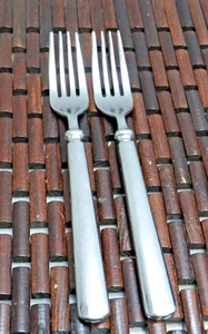 MSE Martha Stewart EMPIRE Stainless Flatware 2 Salad Forks Heavy Handle  7 1/4" - Bild 1 von 8