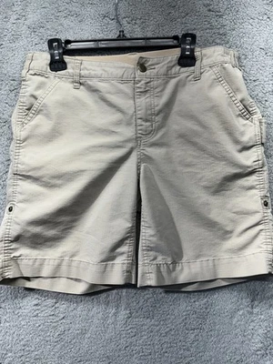 Шорты женские Carhartt оригинальный крой 12 бежевые плоские спереди хлопок полиэстер - Изображение 1 из 4