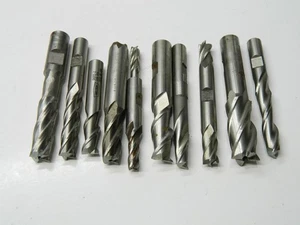 10 gebrauchte HSS Schaftfräser, 2 & 4 Flöten, Acculead, Niagara, Weldon - Bild 1 von 7