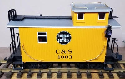 LGB 43650, Caboose C&S usado. Convertido a 4 Axiles de 2 Axiles  Foto 1 de 4