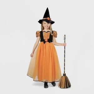 Vestido y sombrero de disfraz de bruja para niños Hyde and Eek talla mediana (8-10) nuevo con etiquetas - Imagen 1 de 7