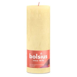 Bolsius Rústico Vela Muñón Tierna Amarillo 190/68mm - Imagen 1 de 1