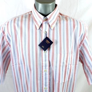 Camisa a Rayas Turrau Para Hombre Manga Corta Mediana Nueva Con Etiquetas Hecha en España - Imagen 1 de 7