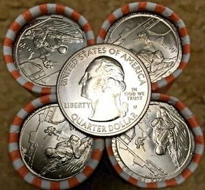 ONE T/T O/W LOOMIS BU BANKROLL 2019P WAR IN THE PACIFIC QUARTERS IN TUBE 2019W?? - Picture 1 of 10