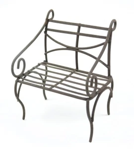 Clearout! 2 Miniature Metal Garden Benches - Picture 1 of 1