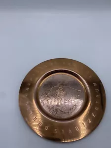 DDR Berlin Copper Collectible Plate as seen in DDR Museum - Picture 1 of 11