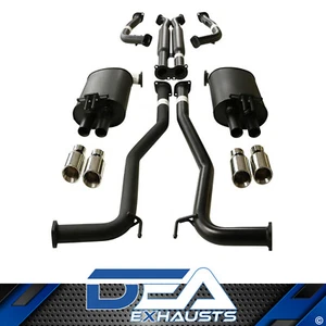 Twin 2.5" Catback Exhaust For Commodore VE VF V6 V8 Sed Wag With Angle Tips - Picture 1 of 6