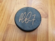 RARE NOTTINGHAM PANTHERS PLAYER SIGNED ROBERT LACHOWICZ OFFICIAL ICE HOCKEY PUCK