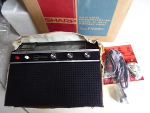 New in Box 5 Band Sharp FV23U AM/FM/PB1/PB2/UHF Stereo Solid State Portable Radi - Picture 1 of 18