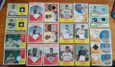 2006-2022 Topps Heritage Clubhouse Relics Bat Jersey you pick choice - Image 1 of 4