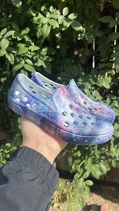 NEW VANS KIDS SLIP-ON TREK GALAXY COSMIC GALAXY - Picture 1 of 7