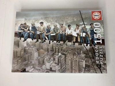 Educa Lunch atop a Skyscraper 1500 Piece Jigsaw Puzzle 85 x 60 Cm Factory Sealed - Image 1 of 3