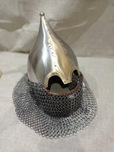 Casco Rus/Horda de Oro (Casco listo para la batalla del Salterio de Novgorod, casco del siglo XIV - Imagen 1 de 4