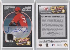 2008 Upper Deck Baseball Heroes Black /50 Edinson Volquez #69 Patch Auto