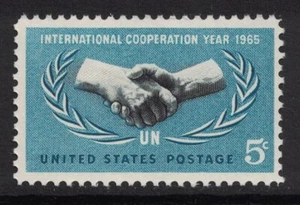 Scott 1266- UN International Cooperation Year- MNH 5c 1965- unused US Stamp - Picture 1 of 1