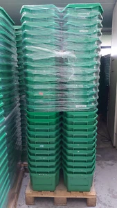 Schäfer Drehstapelbehälter 100 Stk. SSI FB 600 grün 40l Kunststoffbox 40x60x25cm - Bild 1 von 9