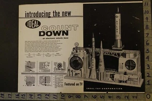 1959SPACE IDEAL MISSILE BASE MILITARY ATLAS ROCKET AIR MOON ARMY 2pg TOY ADTU65 - Picture 1 of 2
