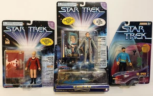 STAR TREK : CAPTAIN KIRK, JANICE RAND, MR SPOCK FIGURES + MICROMACHINE MODELS - Picture 1 of 11