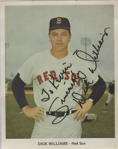 Dick Williams Autographed Signed 7x9 Photo - MLB Red Sox Dodgers Expos - w/COA - Picture 1 of 1