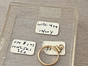 1 $ Typ 12/20 Gold gefüllt Schraubverschluss Münzeinfassung - Bild 1 von 9