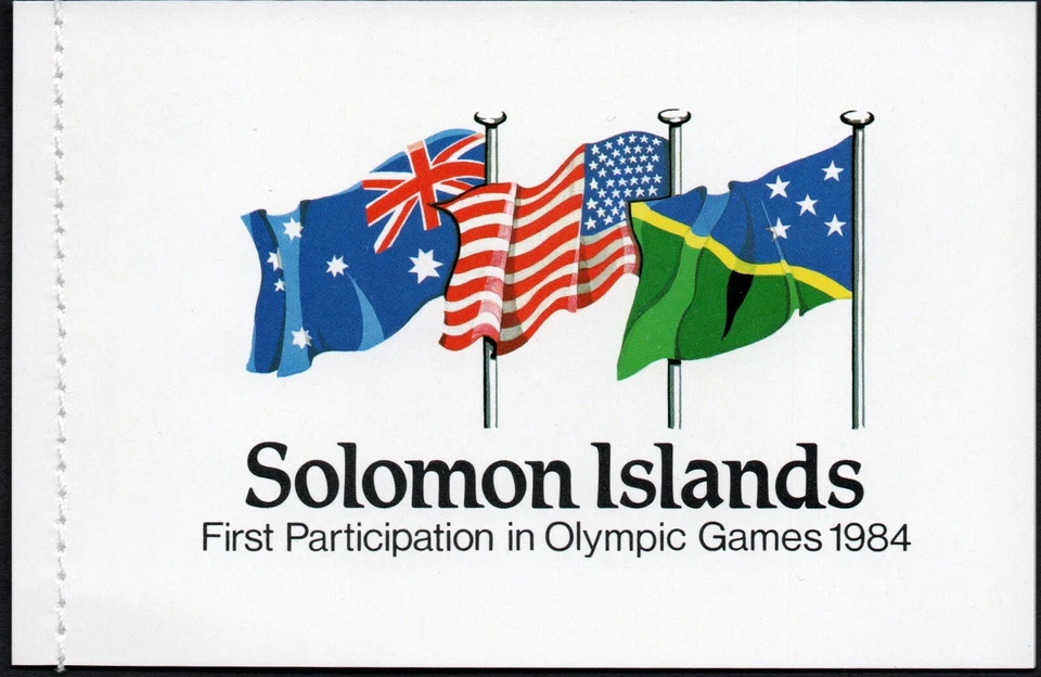 Solomon Islands 1984 $3.95 Olympics Complete booklet SB7. - Image 1 of 1