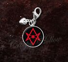 925 Sterling Silver Charm Crowley Thelema Unicursal Hexagram