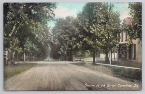 Carrollton KY Section of 6th Street Kentucky Postcard Postmark 1910 - Picture 1 of 5